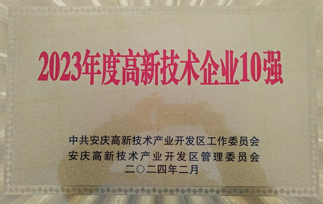 2023年度高新技术企业10强